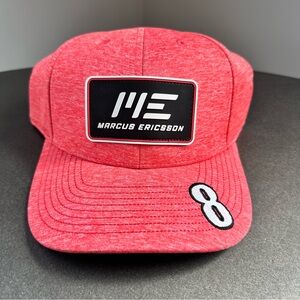 Marcus Ericsson #8 Driver IndyCar Racing Snapback Hat Cap Sea Red NEW NWT
